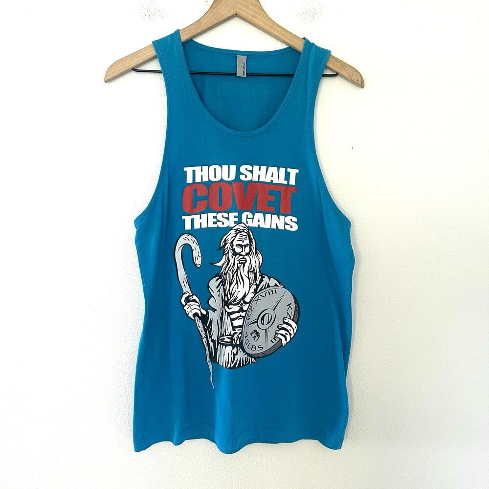 Bro Science Tank Top Thou Shalt Covet These Gains S Funny Workout Gym Athletic